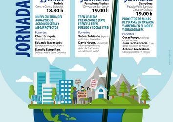 Urriak 25 octubre – azaroak 5, 9 noviembre: jornadas: ¡Alerta la Tierra!